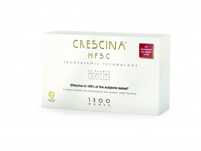 Crescina Re-Growth & Anti-hair Loss HFSC Transdermic Technology 1300 Tratament complet pentru femei 10+10 fiole [2]