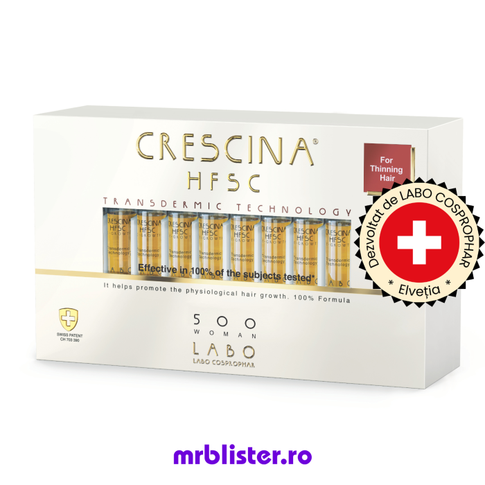 Crescina Re-Growth HFSC Transdermic Technology 500 Tratament pentru femei 20 fiole [1]
