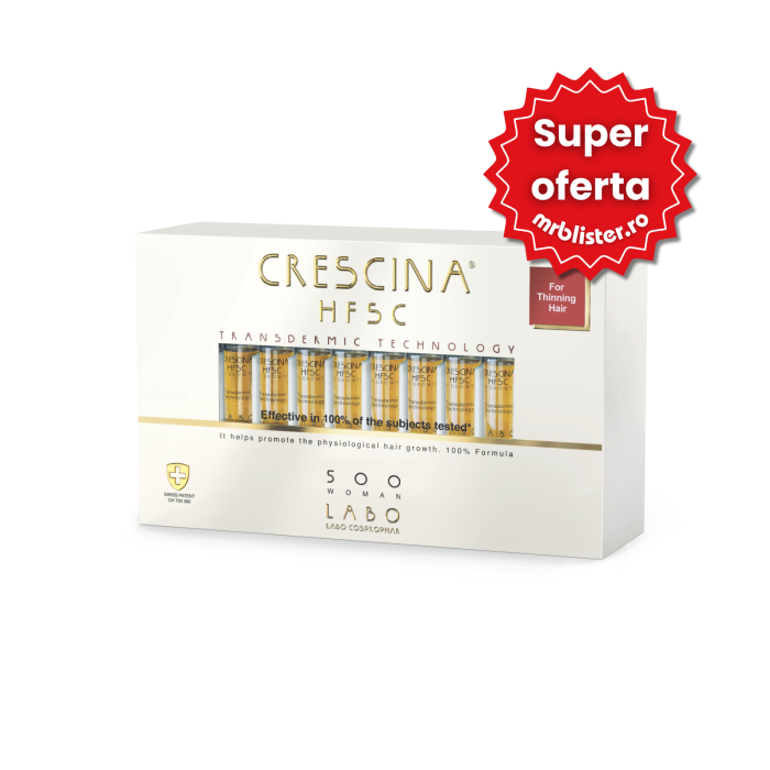 Crescina Re-Growth HFSC Transdermic Technology 500 Tratament pentru femei 20 fiole [1]