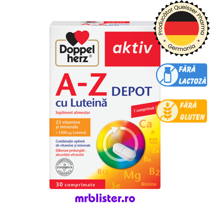Doppelherz Aktiv A-Z cu Luteina Depot 30 comprimate [1]