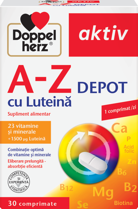 Doppelherz Aktiv A-Z cu Luteina Depot 30 comprimate [2]