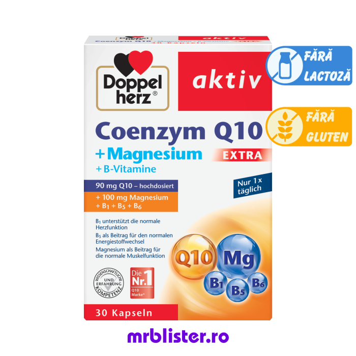 Doppelherz Aktiv Coenzima Q10 Extra + Magneziu 30 capsule [1]