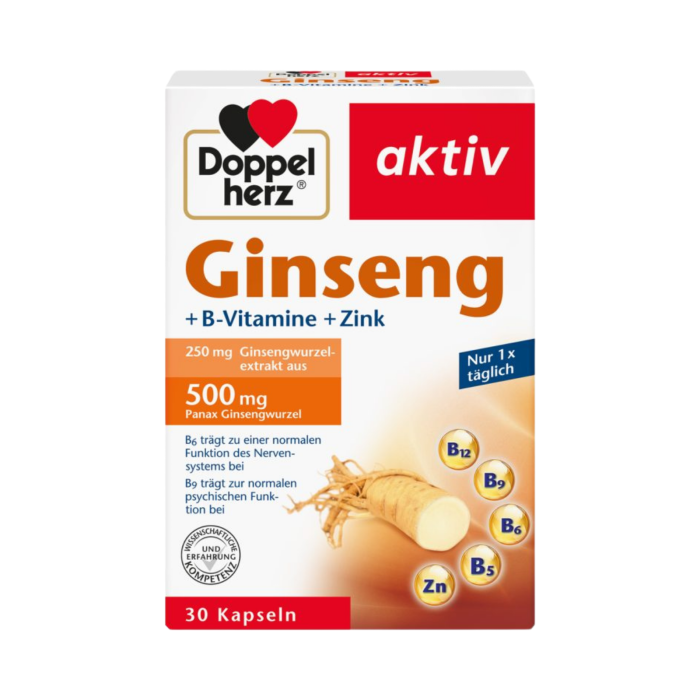 Doppelherz Aktiv Ginseng + Vitamine B + Zinc 30 capsule [2]