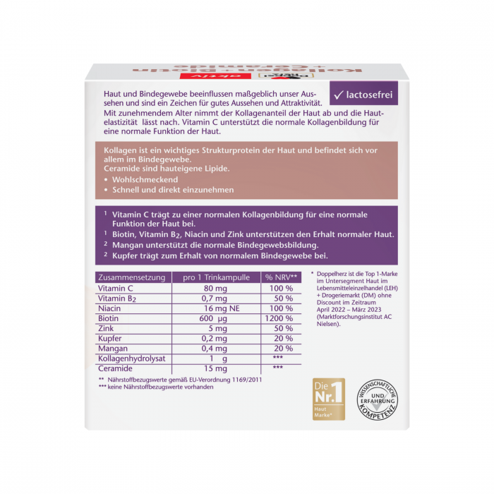 Doppelherz Aktiv Kollagen + Biotina + Ceramide 10 flacoane [2]