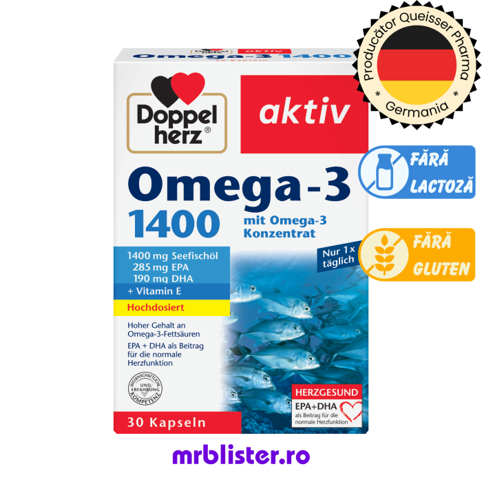 Doppelherz Aktiv Omega 3 1400 mg 30 capsule [1]