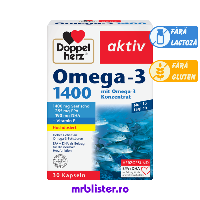 Doppelherz Aktiv Omega 3 1400 mg 30 capsule [1]