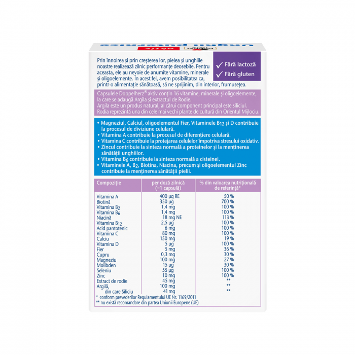 Doppelherz Aktiv Unghii puternice 30 capsule [2]