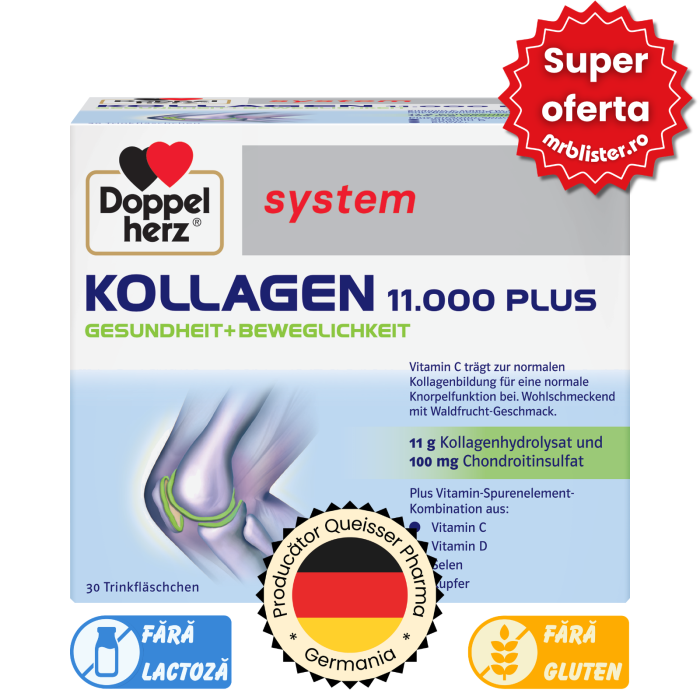 Doppelherz System Kollagen 11000 Plus 30 flacoane [1]