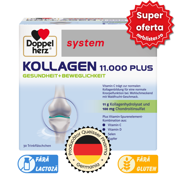 Doppelherz System Kollagen 11000 Plus 30 flacoane [1]
