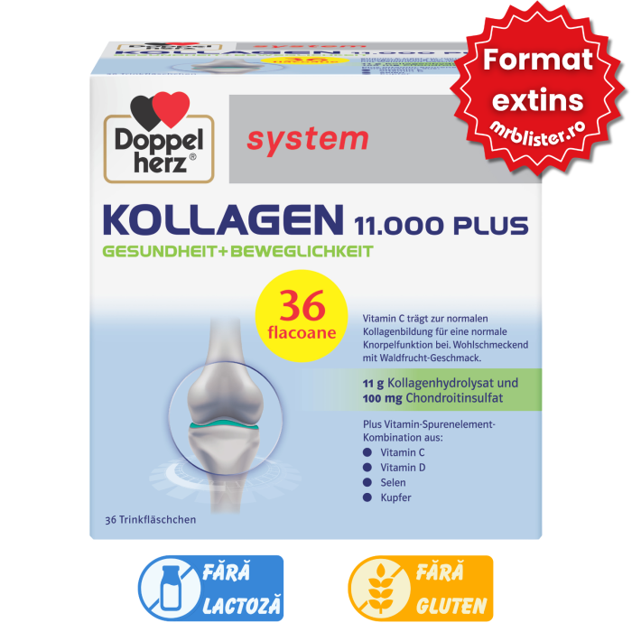 Doppelherz System Kollagen 11000 Plus 36 flacoane [1]