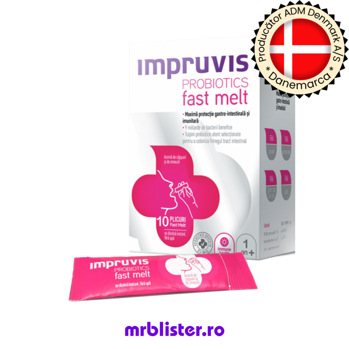 Impruvis Probiotic Fast Melt 10 plicuri [1]