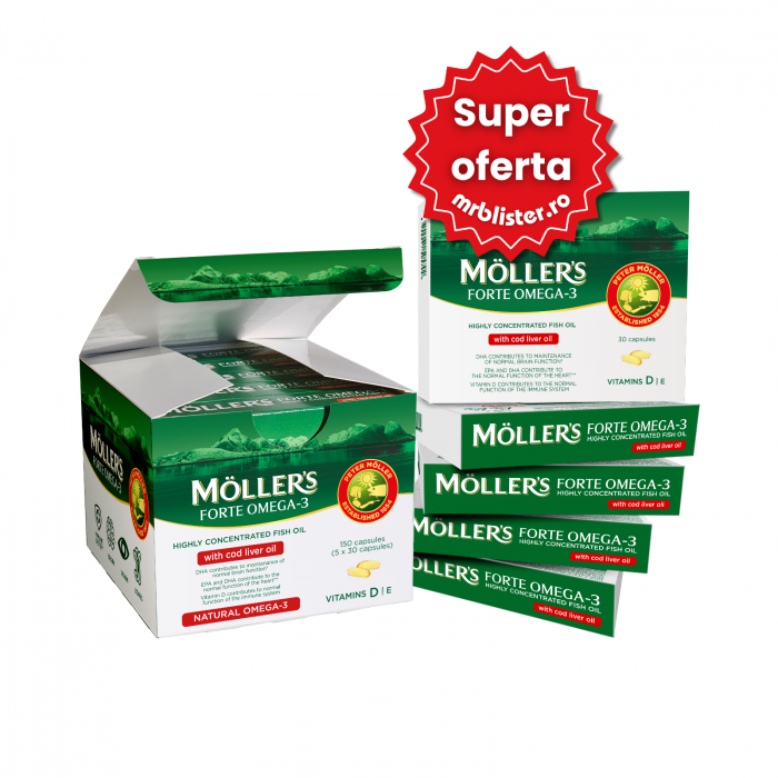 Moller's Forte Omega 3 + Cod Liver Oil 150 capsule [1]