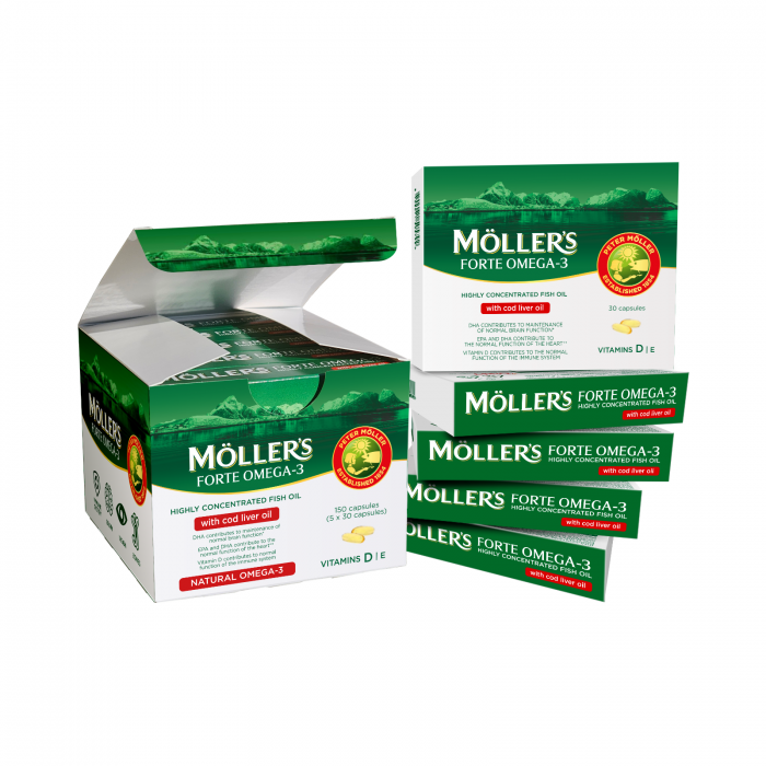 Moller's Forte Omega 3 + Cod Liver Oil 150 capsule [2]