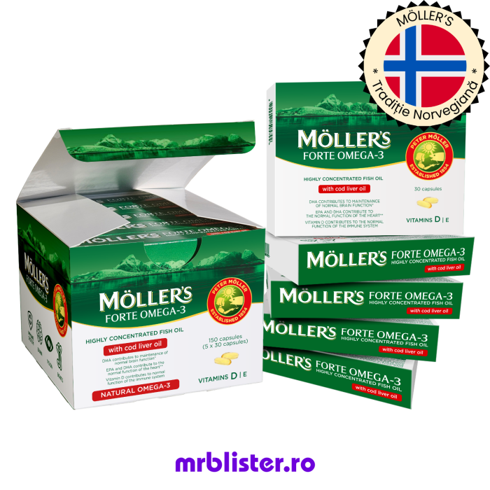 Moller's Forte Omega 3 + Cod Liver Oil 150 capsule [1]