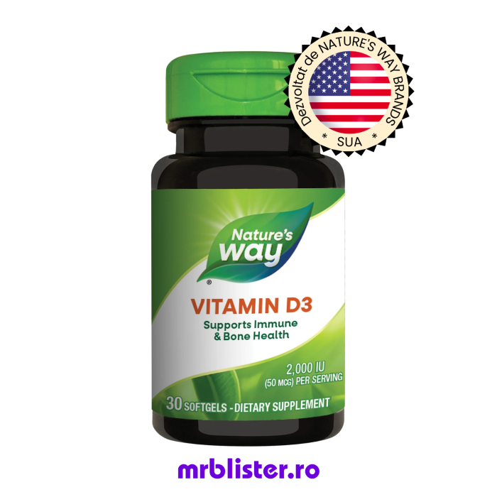 Nature's Way Vitamin D3 2000 UI 30 capsule moi [1]