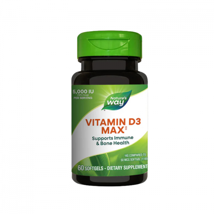Nature's Way Vitamin D3 5000 UI 60 capsule moi [2]