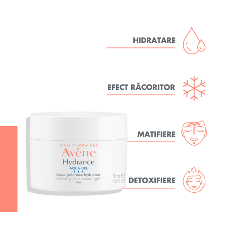 Avene Hydrance Aqua Gel piele sensibila si deshidratata 50 ml [3]