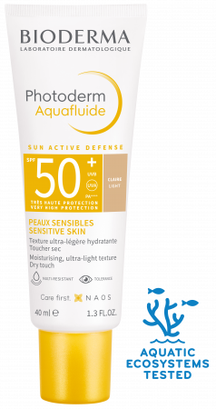 Protectie solara - Bioderma Photoderm Aquafluide Claire light SPF 50+ 40 ml