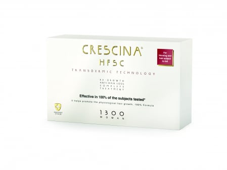 Crescina Re-Growth & Anti-hair Loss HFSC Transdermic Technology 1300 Tratament complet pentru femei 10+10 fiole [1]