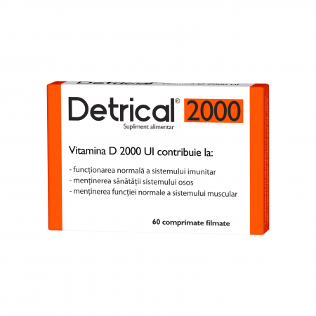 Toate produsele - Detrical Vitamina D 2000 UI 60 comprimate