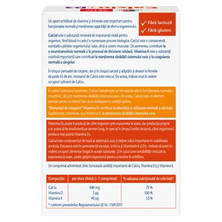 Doppelherz Aktiv Calciu + D3 30 comprimate [2]