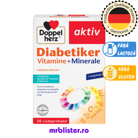Vitamine si minerale - Doppelherz Aktiv Diabetiker Vitamine + Minerale 30 comprimate