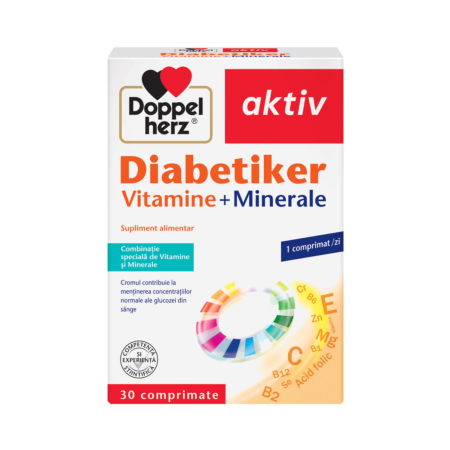 Doppelherz Aktiv Diabetiker Vitamine + Minerale 30 comprimate [1]