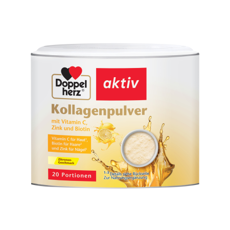 Doppelherz Aktiv Kollagen pudra + Vitamina C + Zinc + Biotina 150 g [1]
