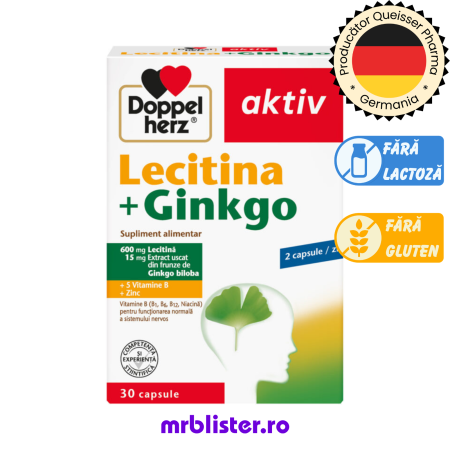 DOPPELHERZ - Doppelherz Aktiv Lecitina + Ginko 30 capsule