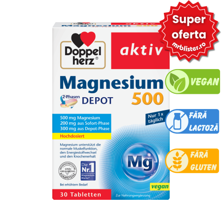 Toate produsele - Doppelherz Aktiv Magneziu 500 mg Depot 30 comprimate