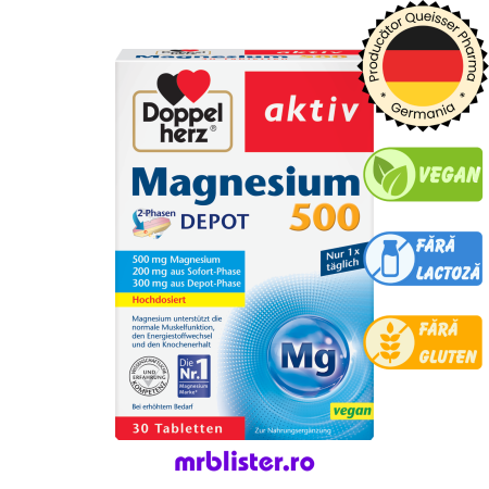 Toate produsele - Doppelherz Aktiv Magneziu 500 mg Depot 30 comprimate
