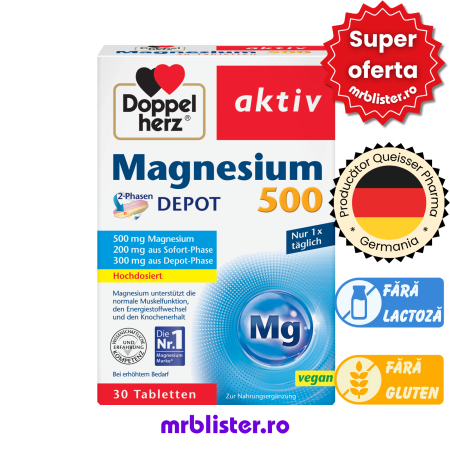 Toate produsele - Doppelherz Aktiv Magneziu 500 mg Depot 30 comprimate
