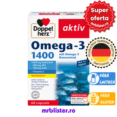 Toate produsele - Doppelherz Aktiv Omega 3 1400 mg 60 capsule