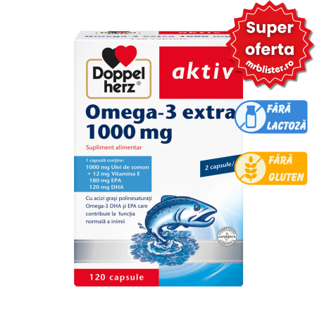 Toate produsele - Doppelherz Aktiv Omega-3 Extra 1000 mg 120 capsule