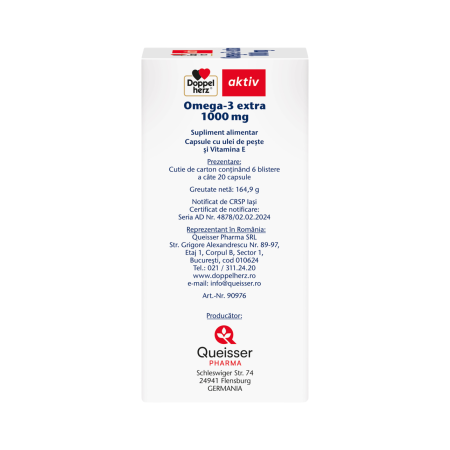 Doppelherz Aktiv Omega-3 Extra 1000 mg 120 capsule [4]