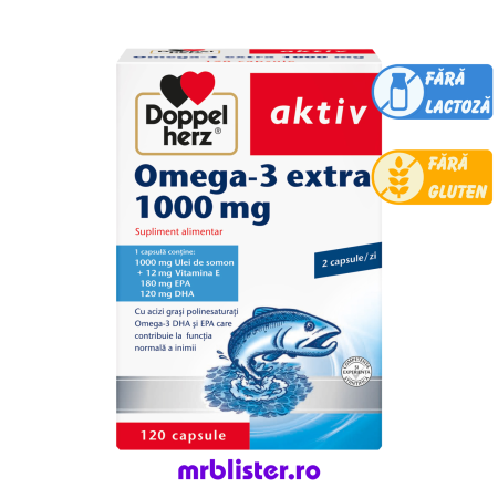Toate produsele - Doppelherz Aktiv Omega-3 Extra 1000 mg 120 capsule