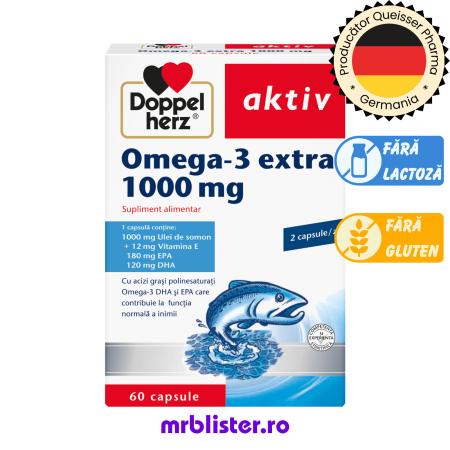 Toate produsele - Doppelherz Aktiv Omega-3 Extra 1000 mg 60 capsule