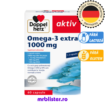 Toate produsele - Doppelherz Aktiv Omega-3 Extra 1000 mg 60 capsule