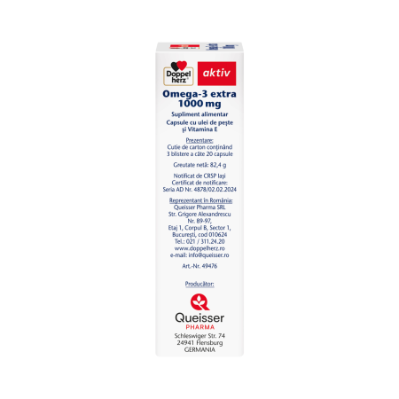 Doppelherz Aktiv Omega-3 Extra 1000 mg 60 capsule [4]