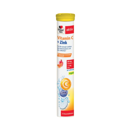 Doppelherz Aktiv Vitamina C + Zinc 15 comprimate efervescente [1]