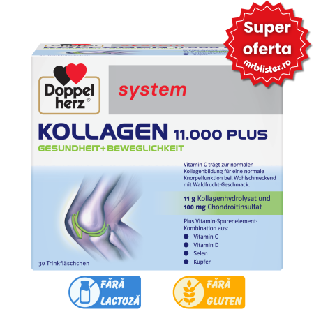 Toate produsele - Doppelherz System Kollagen 11000 Plus 30 flacoane