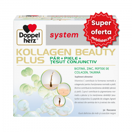 Toate produsele - Doppelherz System Kollagen Beauty Plus 30 flacoane