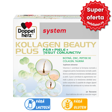 Toate produsele - Doppelherz System Kollagen Beauty Plus 30 flacoane