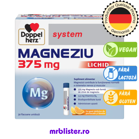 Toate produsele - Doppelherz System Magneziu 375 mg lichid 30 flacoane