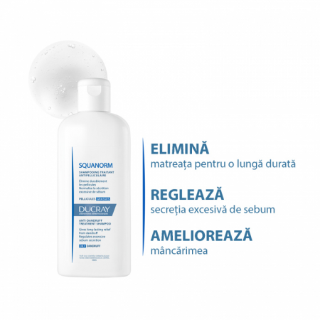 Ducray Squanorm sampon tratament matreata grasa 200 ml [1]