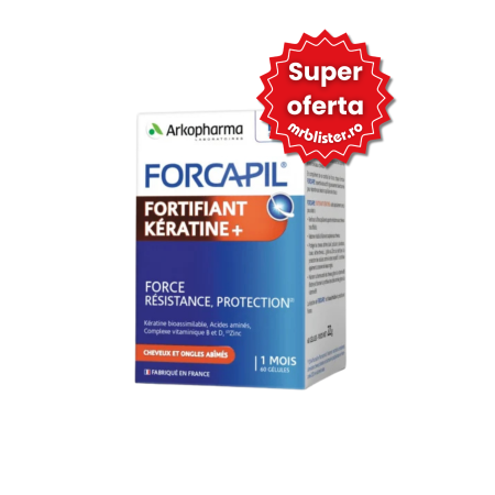 Toate produsele - Forcapil Fortifiant Keratine+ 60 capsule vegetale