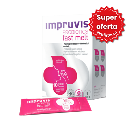 Toate produsele - Impruvis Probiotic Fast Melt 10 plicuri