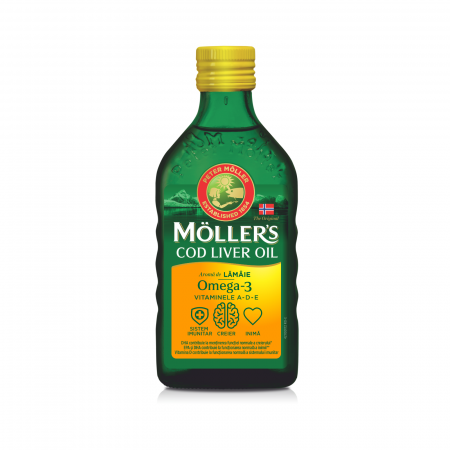Branduri - Moller's Cod Liver Oil Omega 3 Lamaie 250 ml