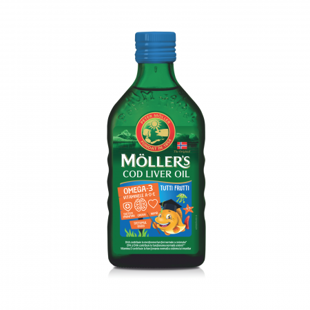 Branduri - Moller's Cod Liver Oil Omega 3 Tutti Frutti 250 ml