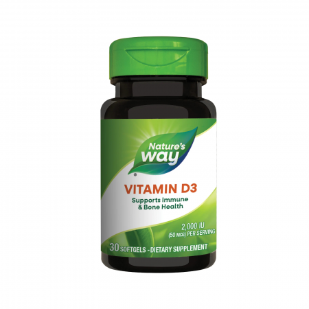 Toate produsele - Nature's Way Vitamin D3 2000 UI 30 capsule moi